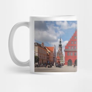 Greifswald market square; City Hall; Cathedral; Greifswald Mug